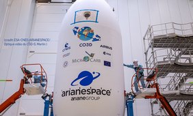 CO3D satellite with SpaceTech Solar Arrays