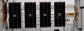 SpaceTech Momentus Vigoride multi-hinge deployable solar arrays