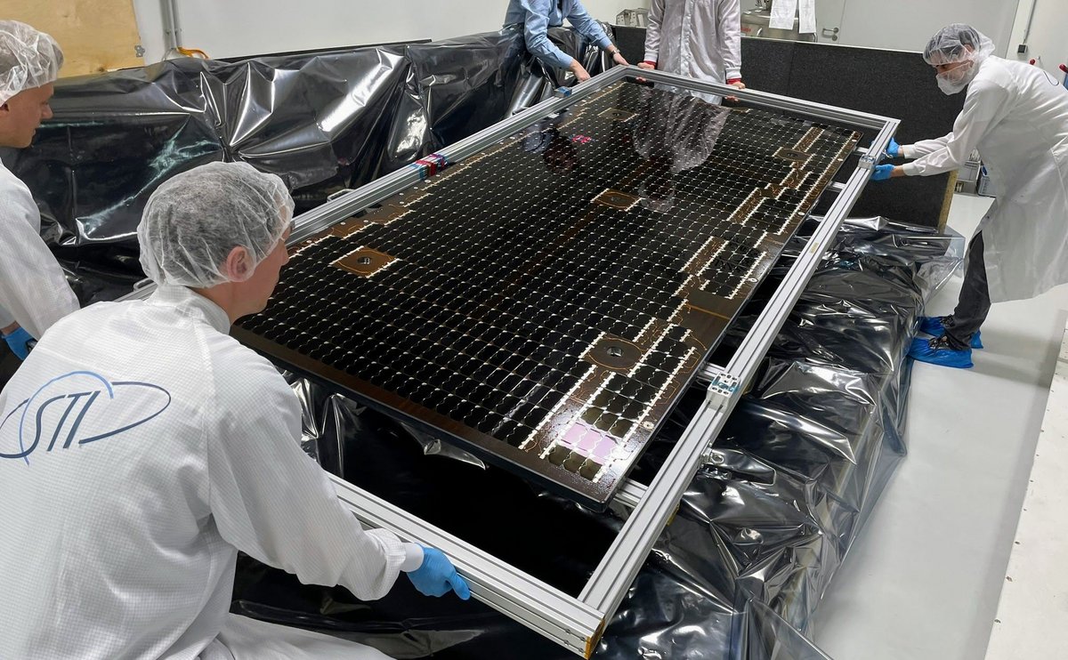 SpaceTech solar panel for PLATO