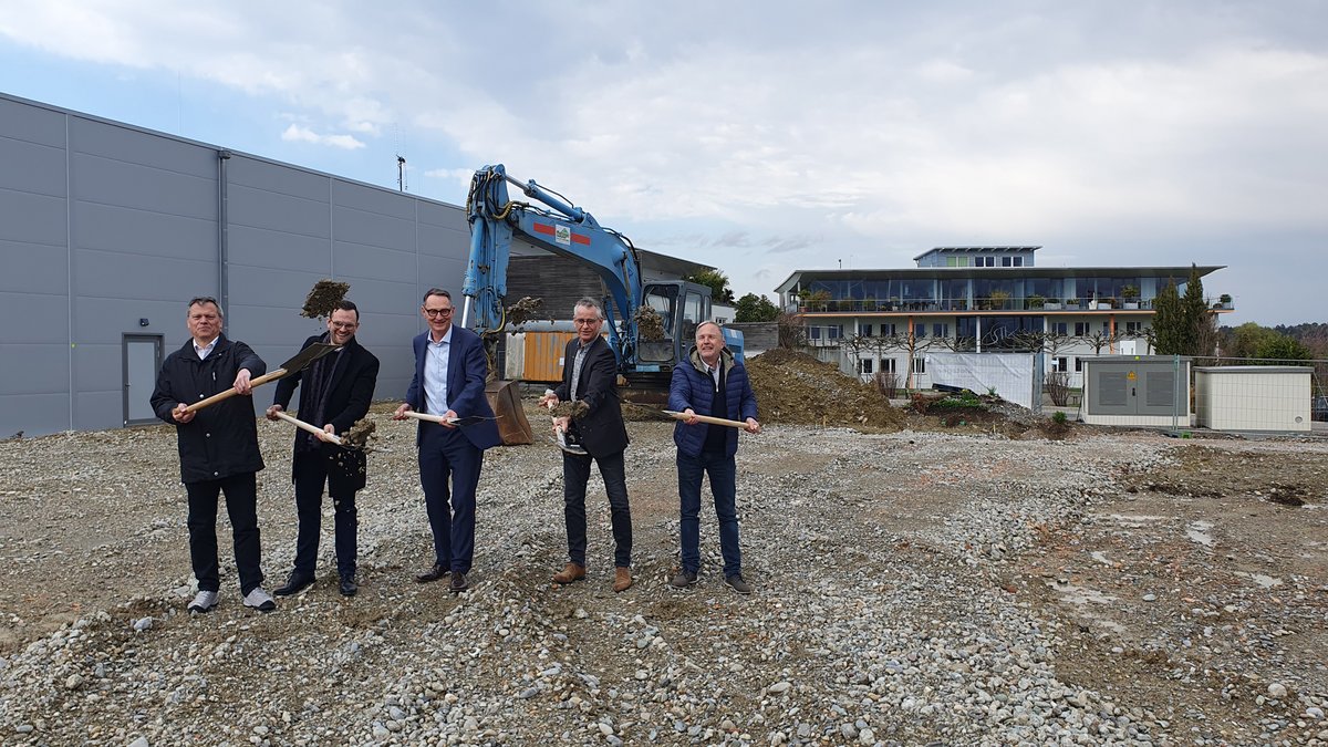 SpaceTech groundbreaking for new building in Immenstaad 2023