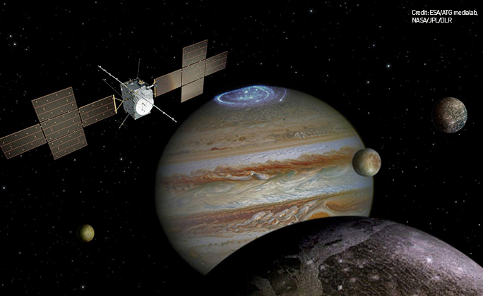 SpaceTech equipment mechanisms JUICE RIME antenna